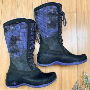 The North Face Women's Black & Purple Insulated Winter Boots